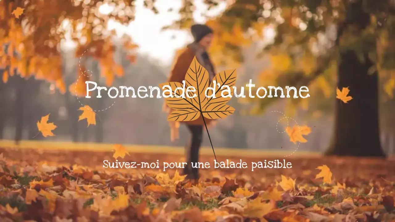 balade automne orange vlog