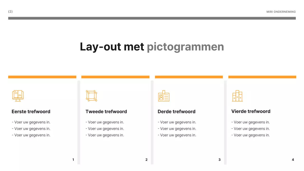 Een eenvoudig zakelijk rapport in geel en grijs