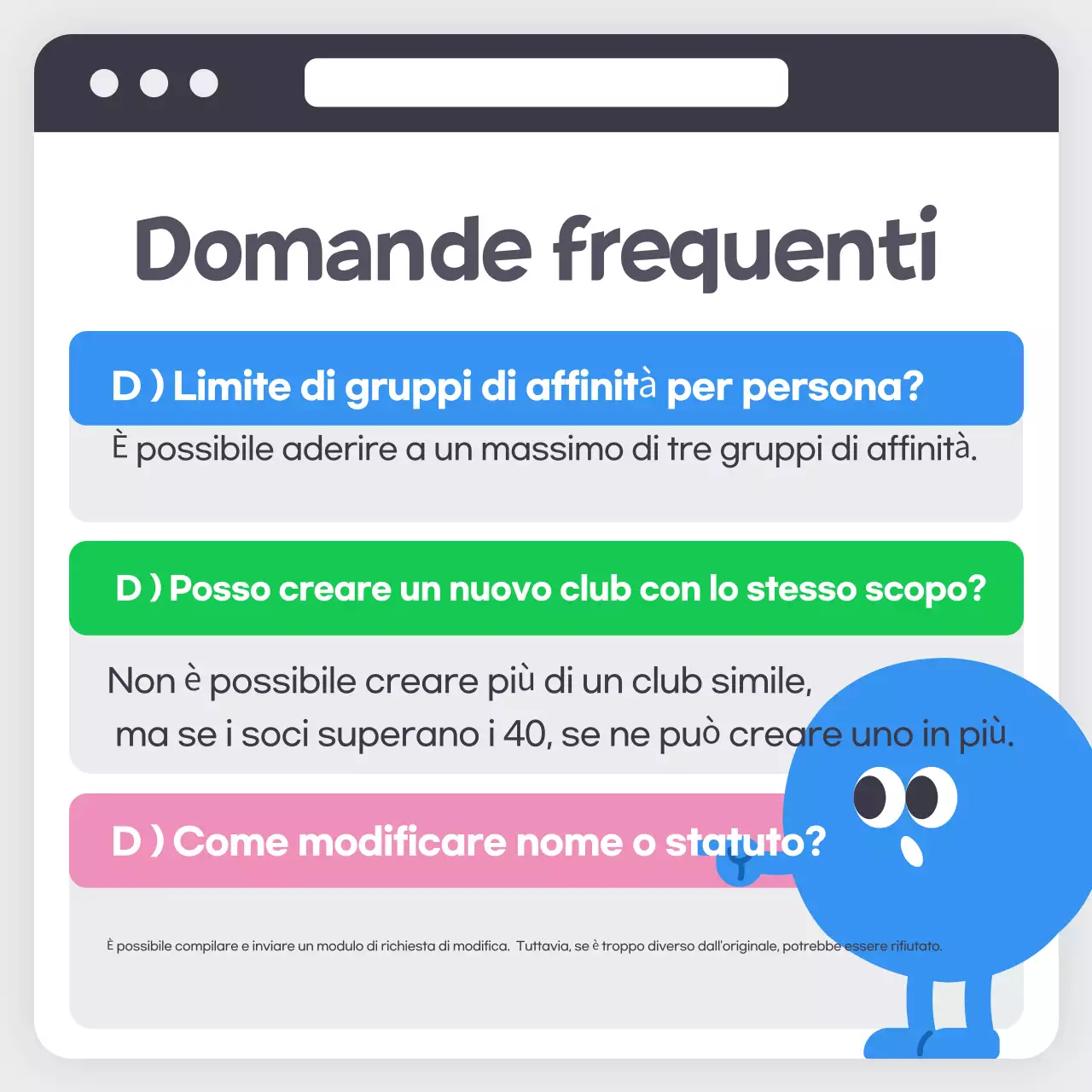Azzurro semplice come creare un club aziendale comunicare informazioni