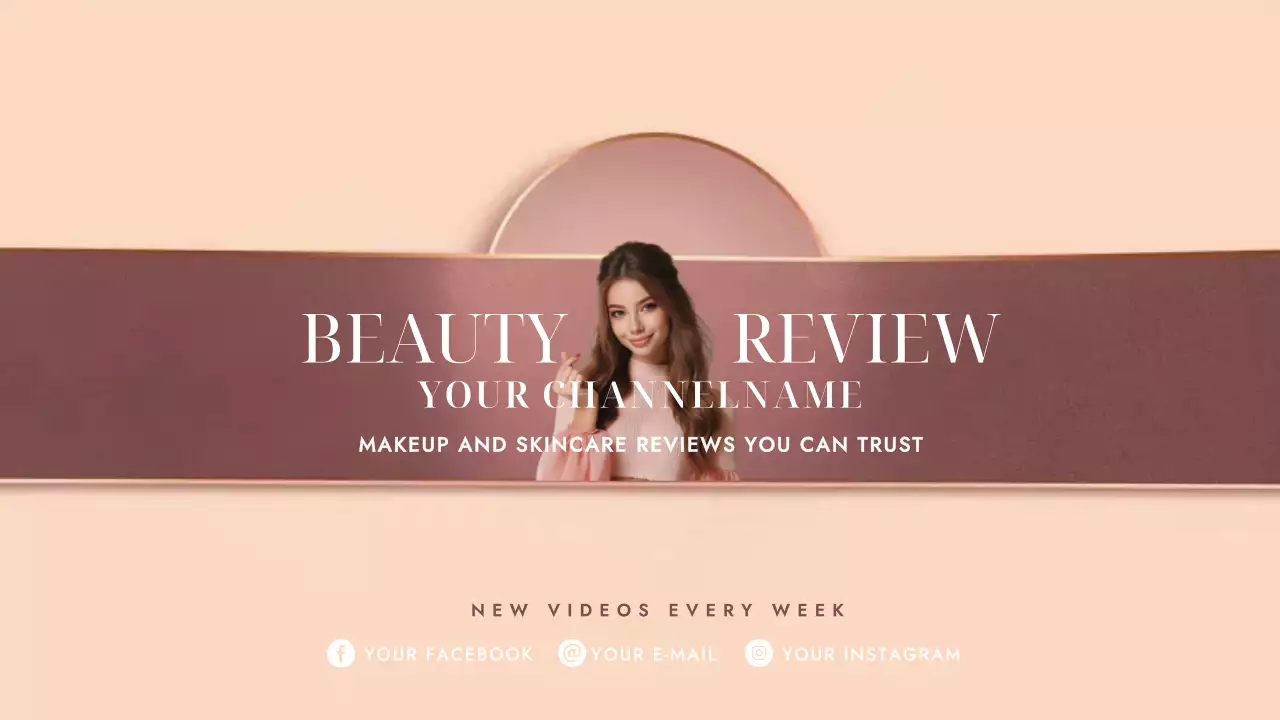 Beige Elegant Beauty Promotion YouTube Thumbnail