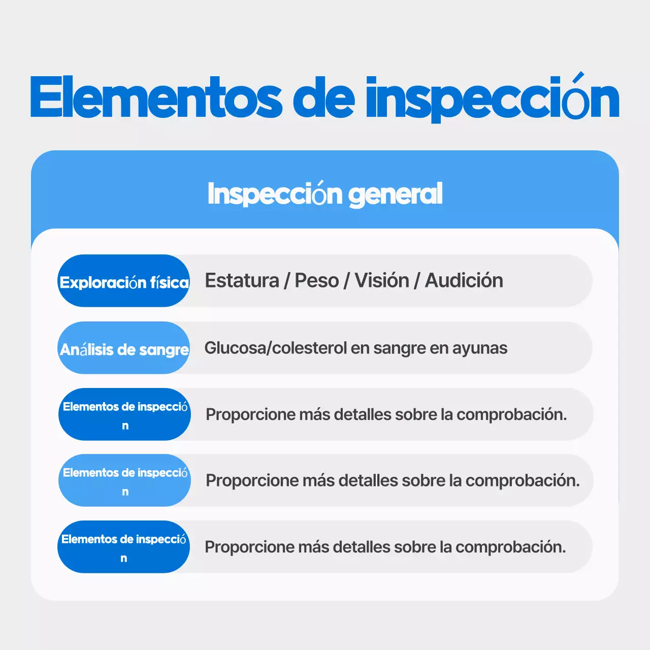 Certificado de buena salud azul