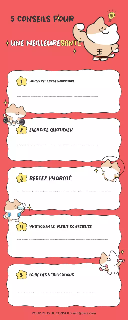 guide de la santé enjouée rouge