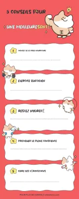 guide de la santé enjouée rouge