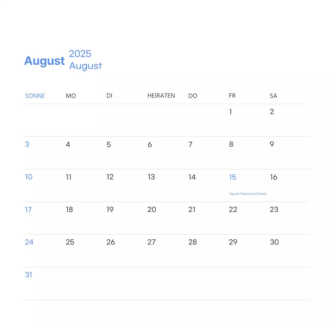 Motivationskalender mit energiegeladenen Illustrationen und positiven Zitaten auf hellblauem Hintergrund