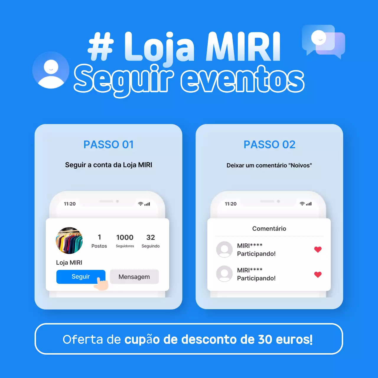 Guia do evento moderno azul