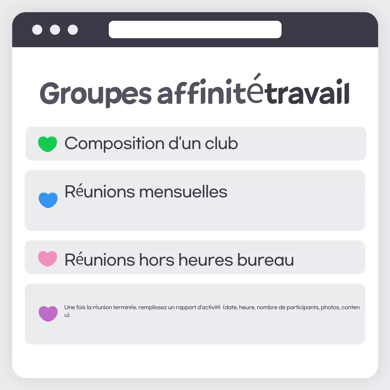 Bleu clair comment créer un club d'entreprise communiquer des informations