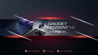 Zwarte moderne technologie promotie