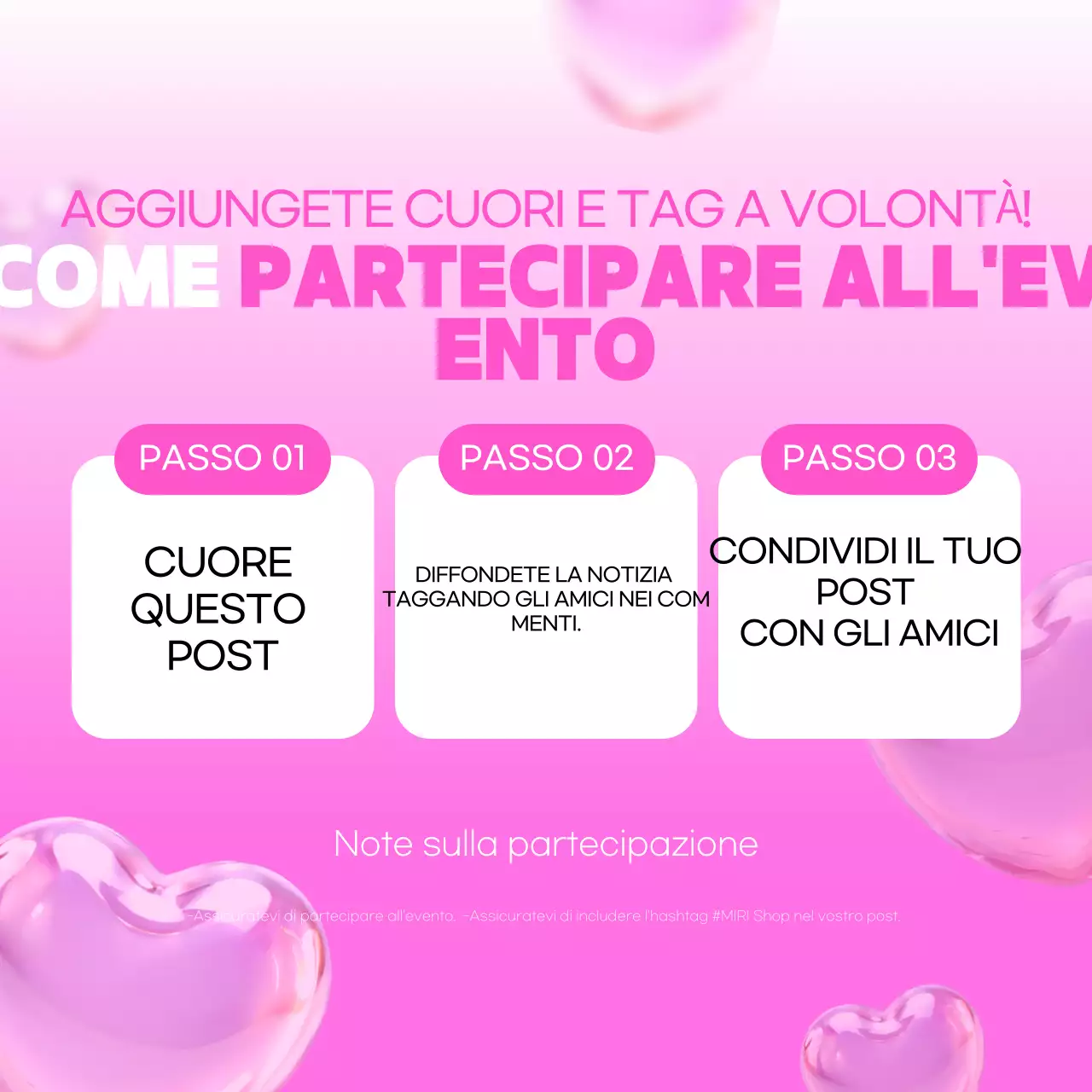 Promuovete il vostro evento black pop