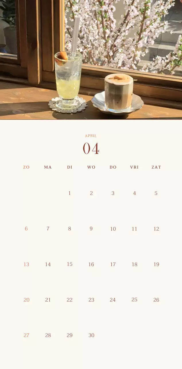 Promote Beige Vintage Café