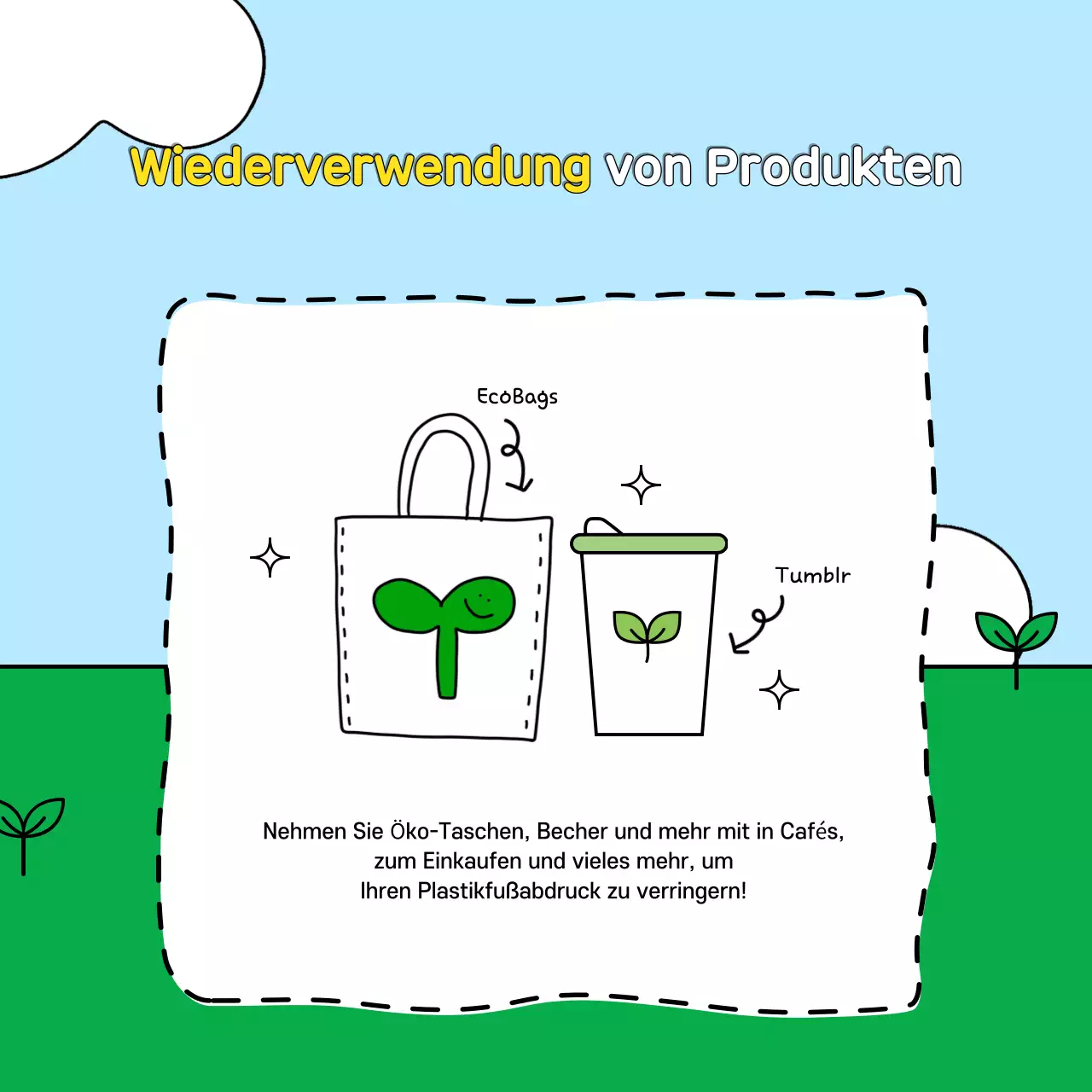 Förderung der grünen und hellblauen grünen Lebensherausforderung