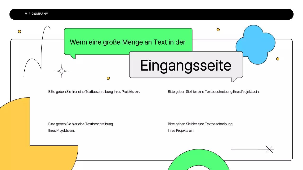 Ein einfacher Geschäftsplan in Weiß