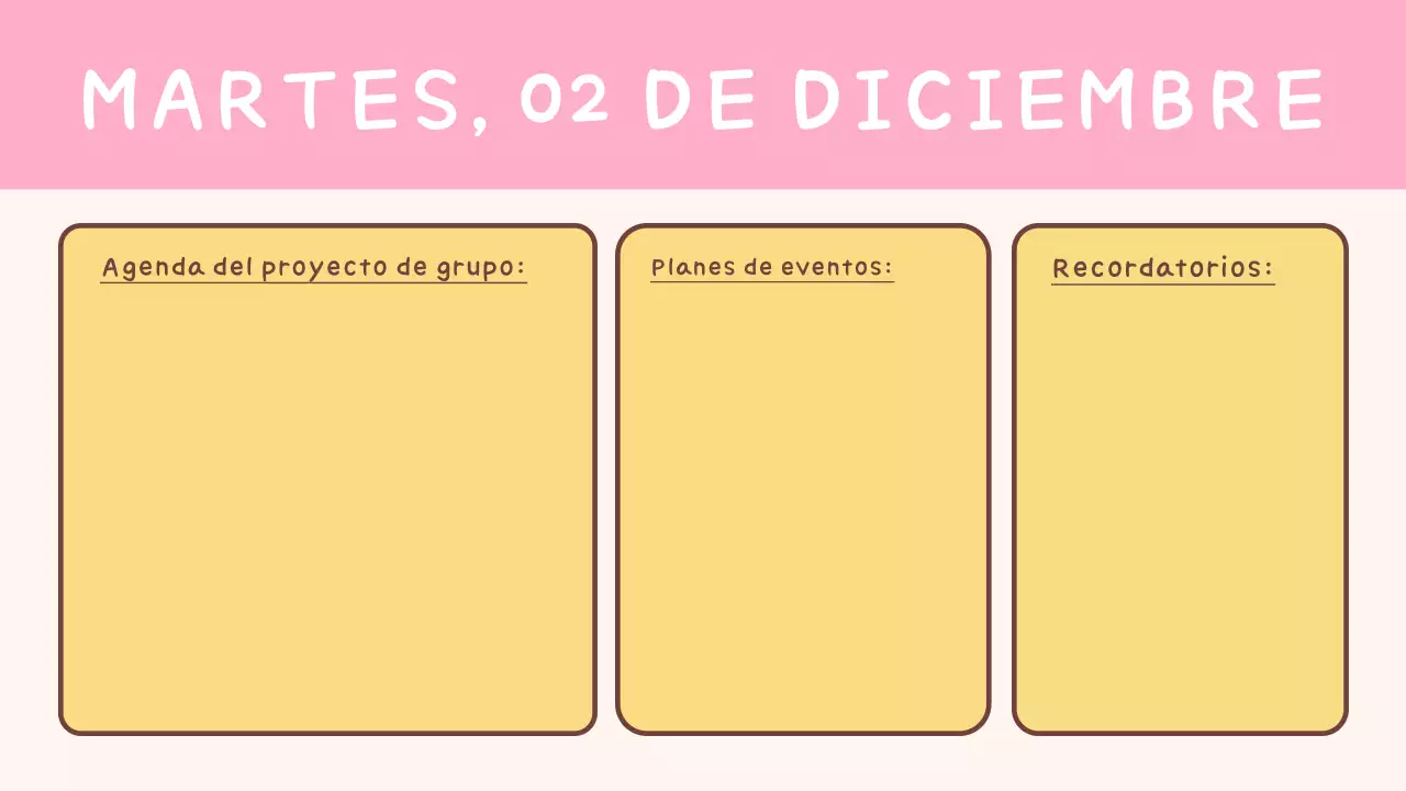 Agenda escolar amarilla sencilla