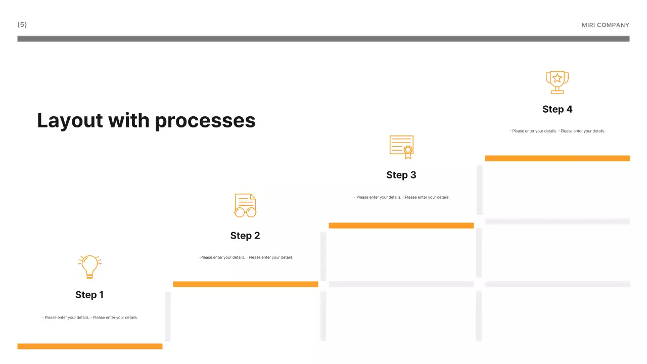 Apresentação de negócios moderna branca