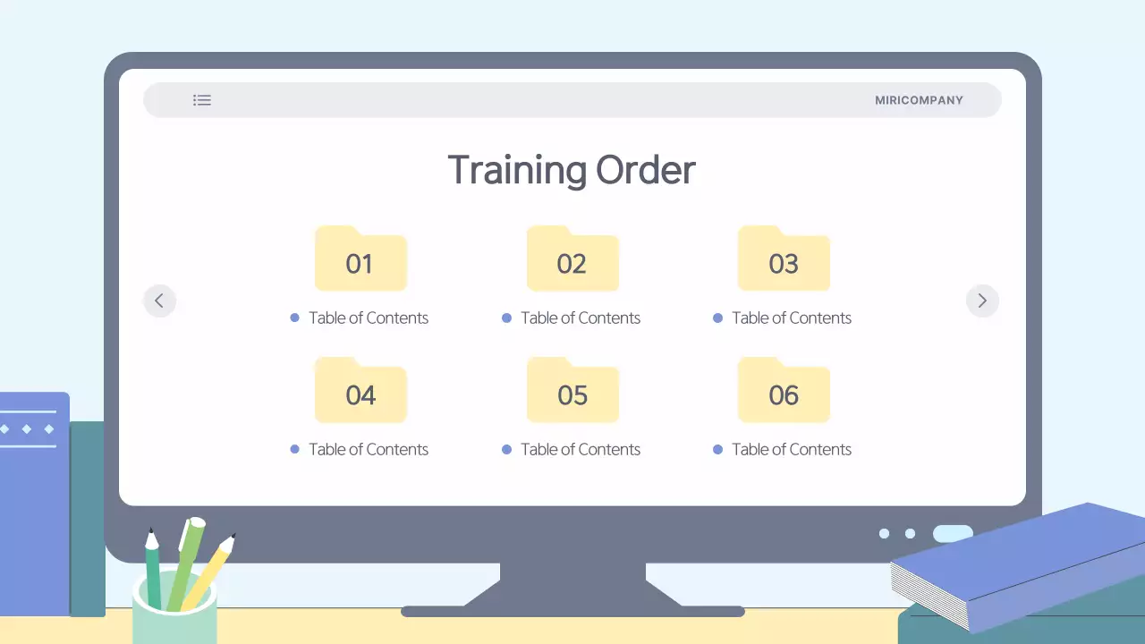 Apresentação do Guia de Treinamento Blue Modern