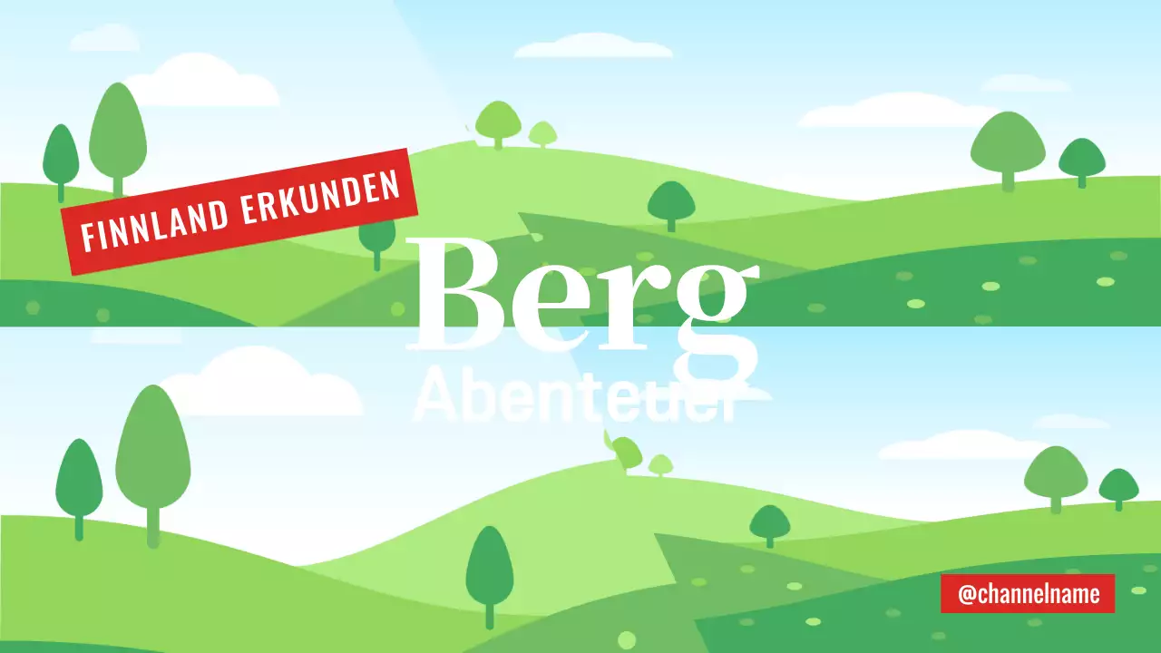 grün blau Abenteuer Reise Vlog modernen Stil