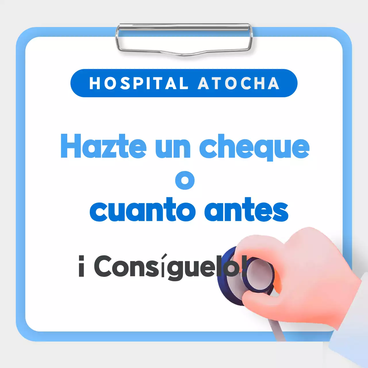 Certificado de buena salud azul