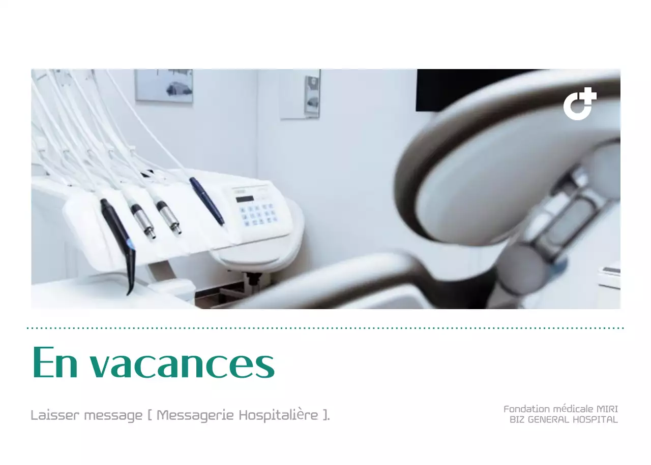 Calendrier hospitalier dans un cadre photo vert