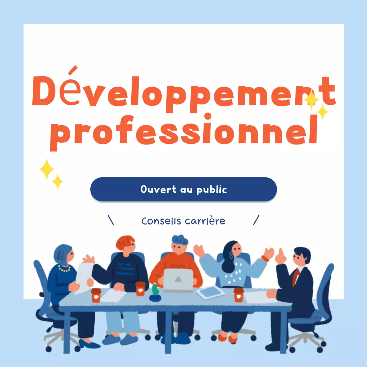 Lieu de travail moderne bleu clair communiquer la croissance