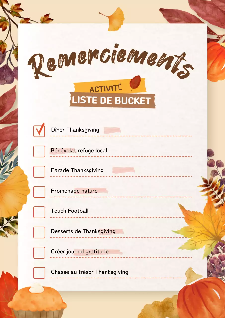 liste de seaux simple et brune