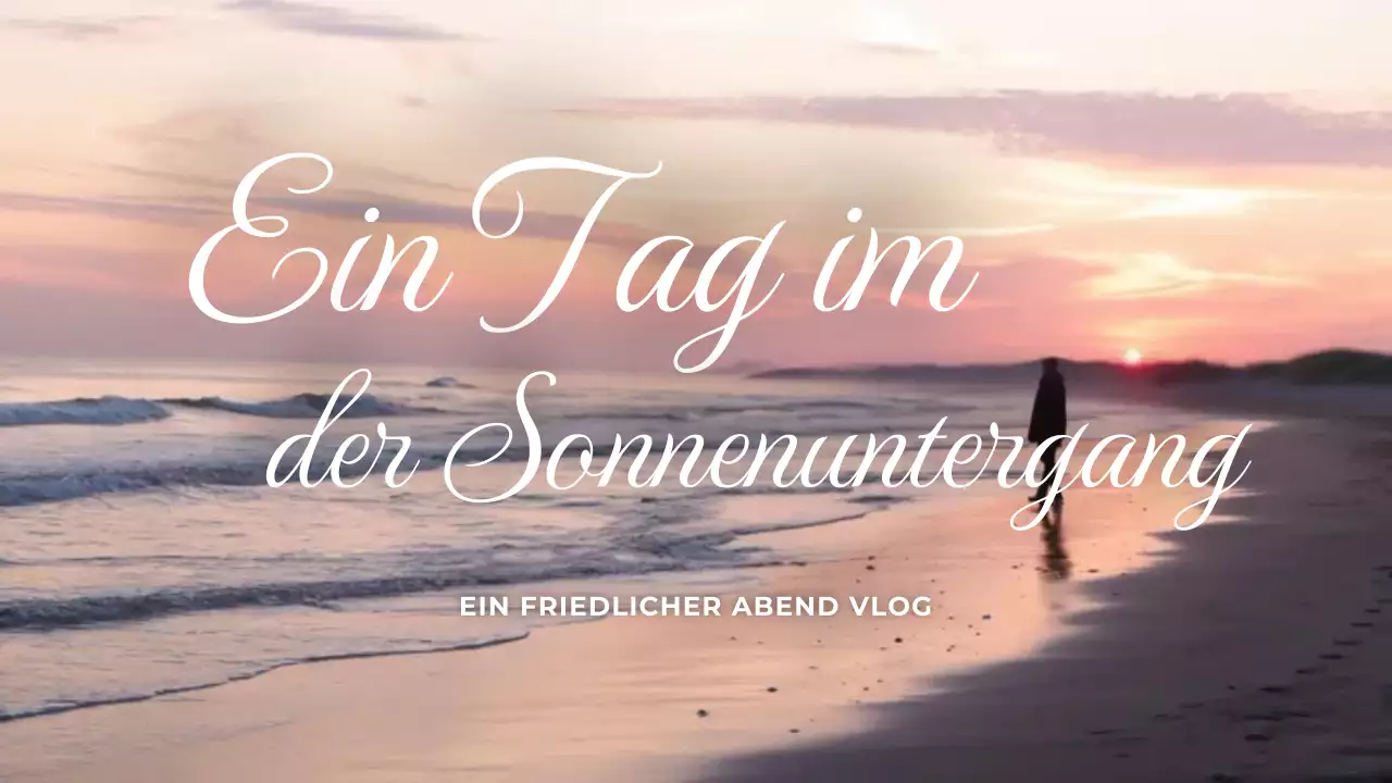 rosa ästhetischen Sonnenuntergang vlog