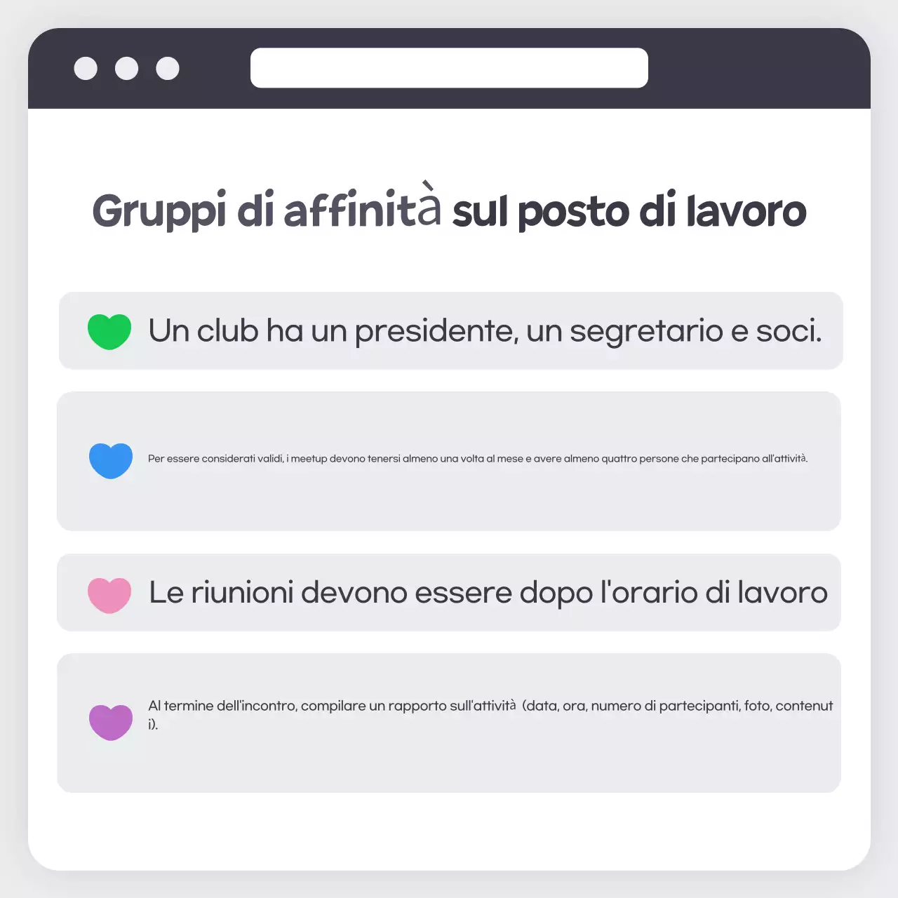 Azzurro semplice come creare un club aziendale comunicare informazioni