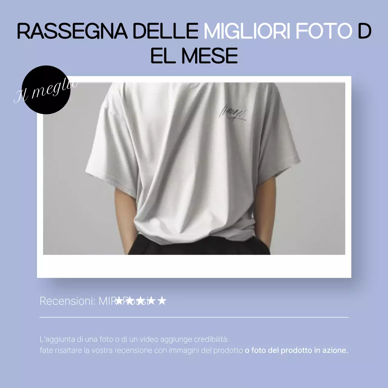 Promuovere il modello di recensione semplice Beige