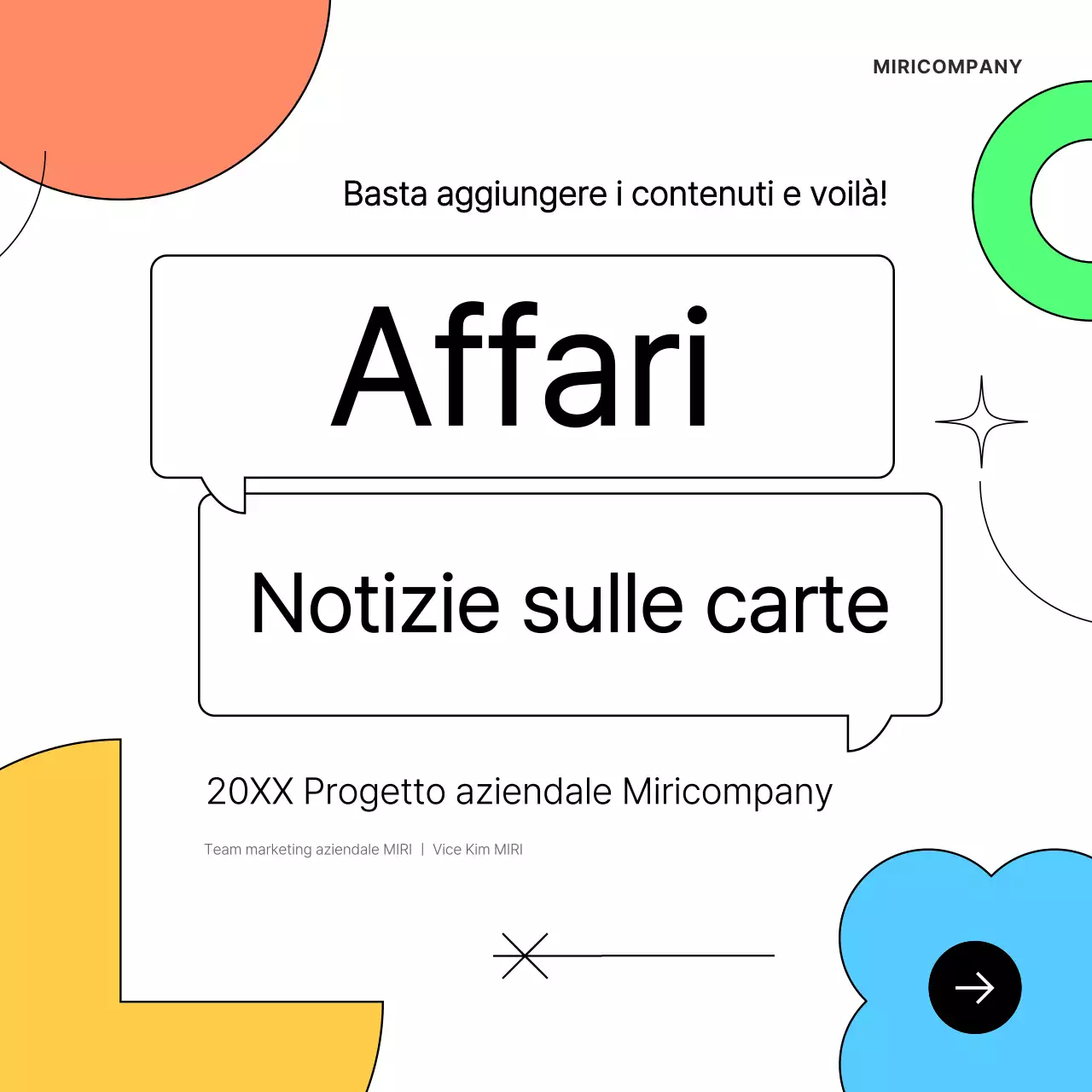 Promuovete il vostro marketing aziendale in bianco e semplice