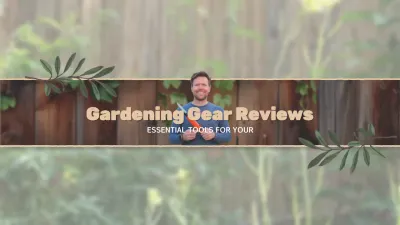 Green Rustic Gardening Guide YouTube Thumbnail