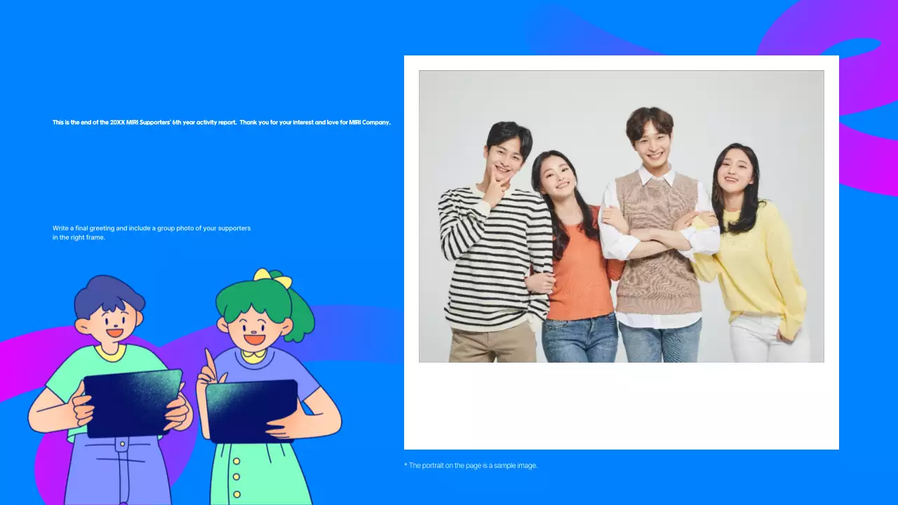 Blue Modern Activity Report Presentation