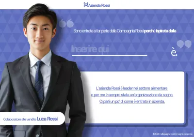 Lettera di presentazione del colloquio di assunzione moderno blu