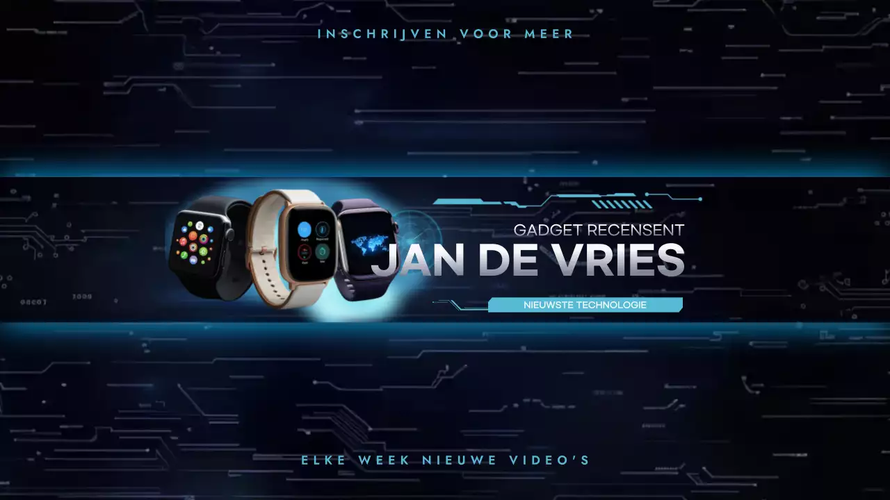 Blue Modern Technology Promotie