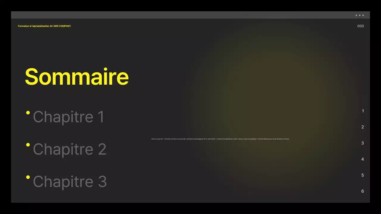 Matériel de formation à la maîtrise de l'IA jaune et noir, cyber-esque