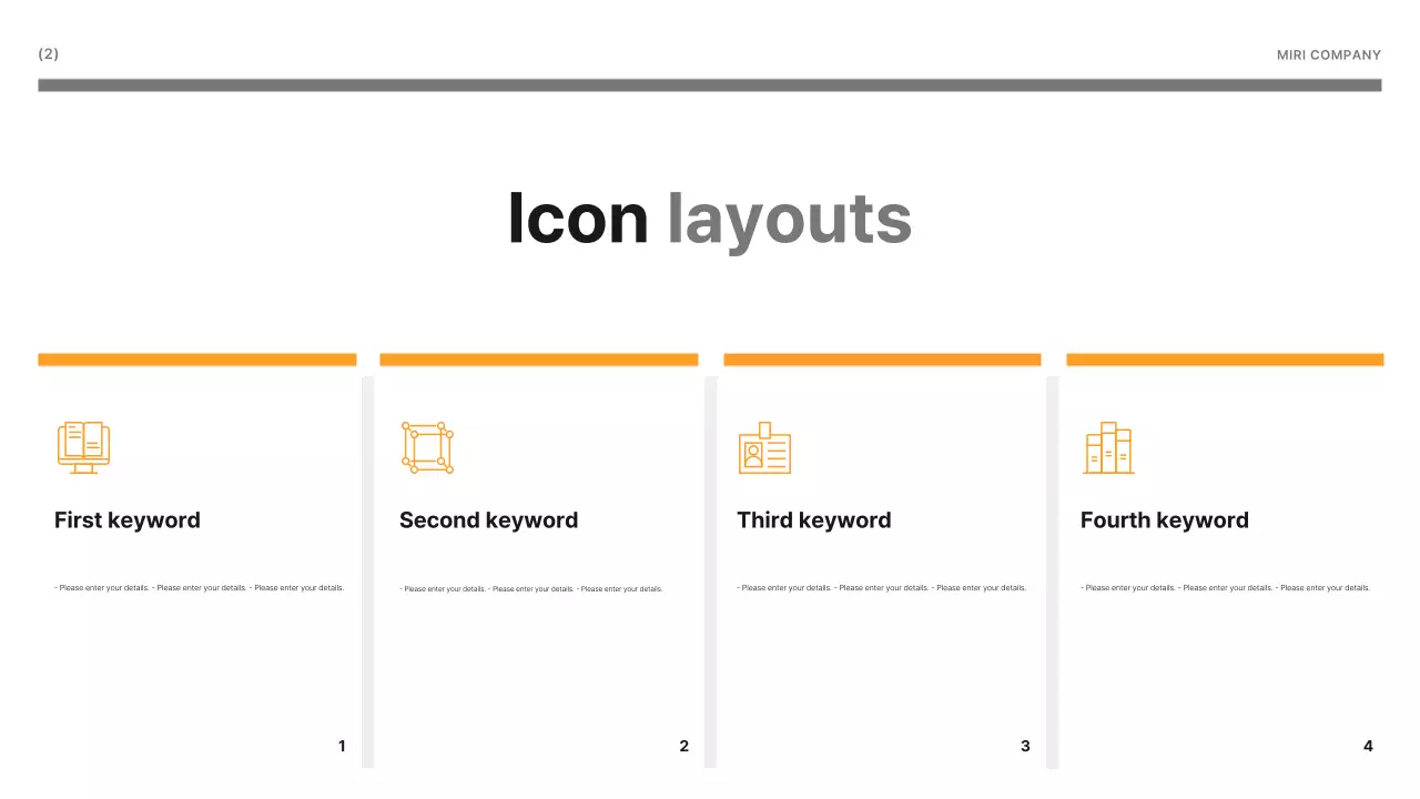 Apresentação de negócios moderna branca