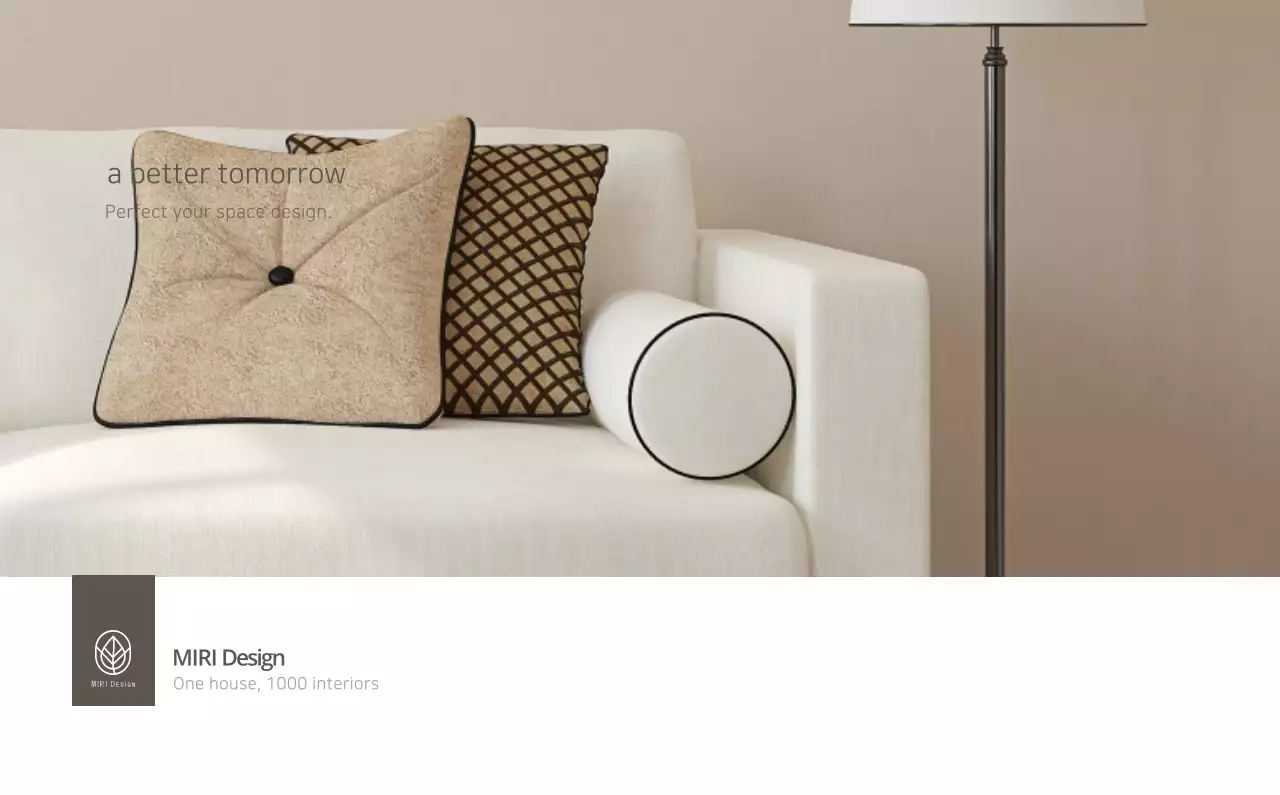 Kalender interior minimalis berwarna krem