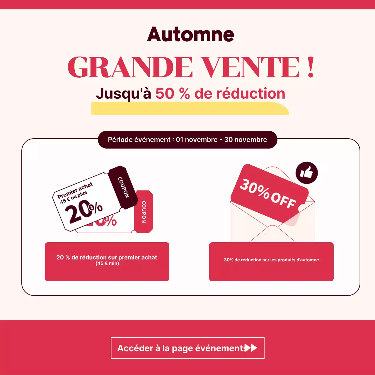 Conseils de mode automnale moderne rouge