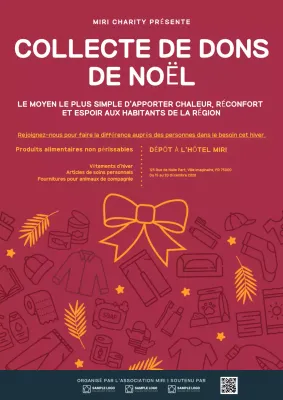 annonce de charité simple et festive