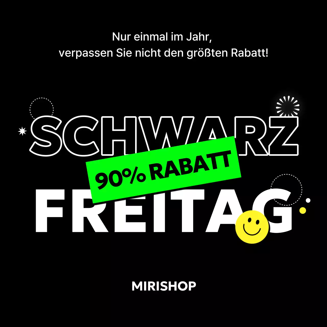 Black Modern Sale Anzeige