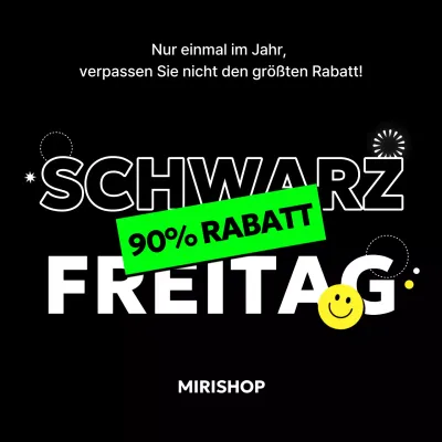 Black Modern Sale Anzeige