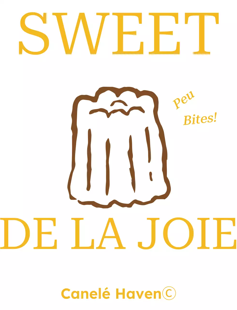 Logo marron pour dessert simple