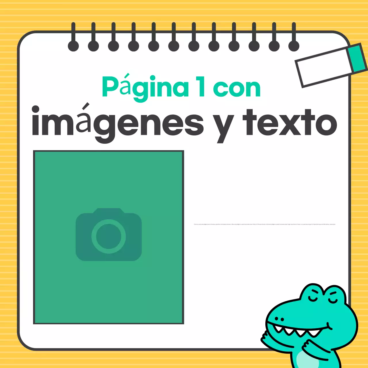 Explicación de Yellow Simple Design