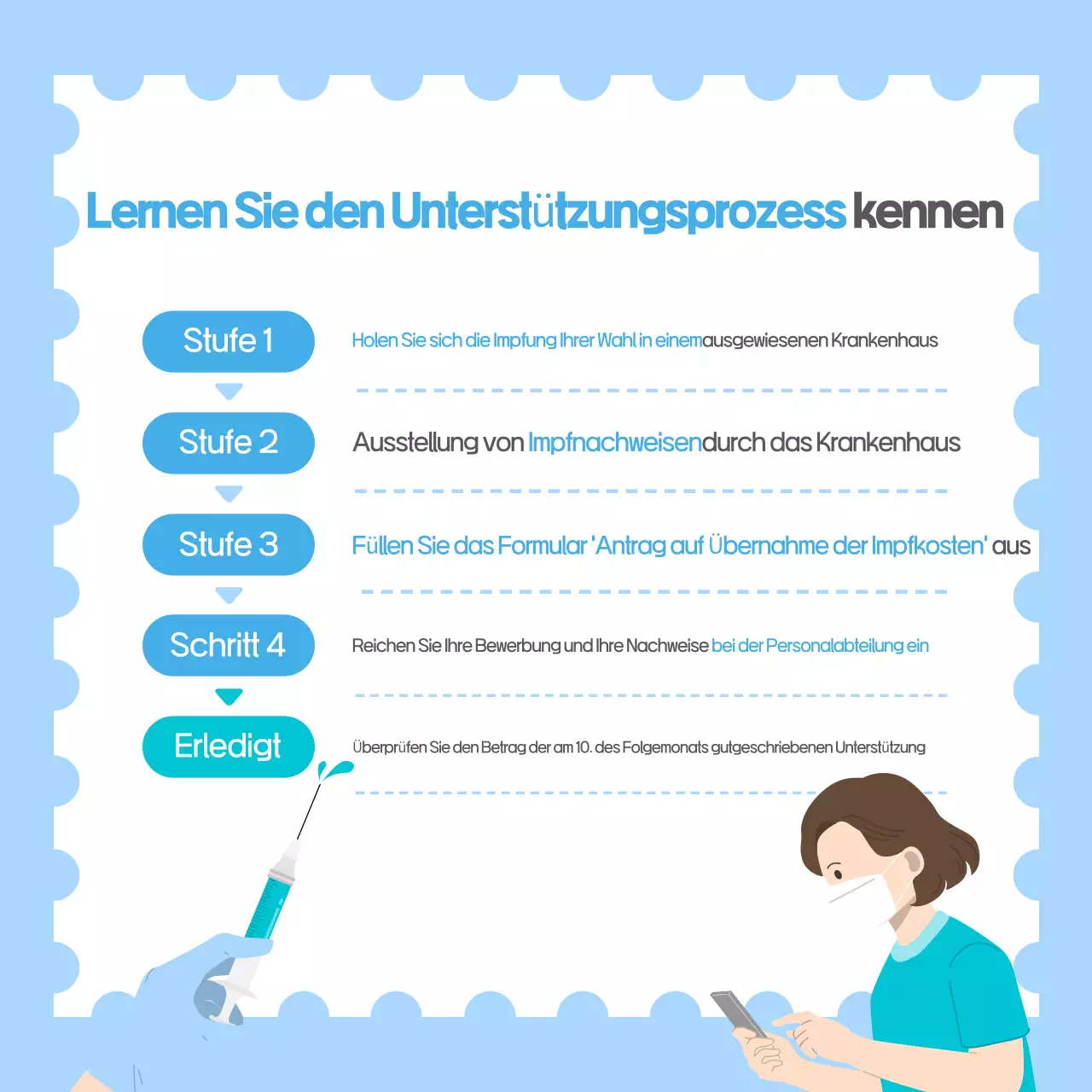 Hellblau Einfacher Gesundheitsführer