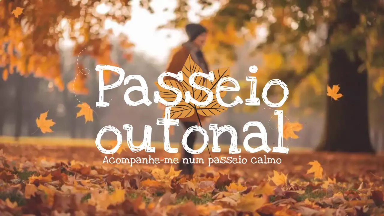 vlog do passeio de outono em laranja
