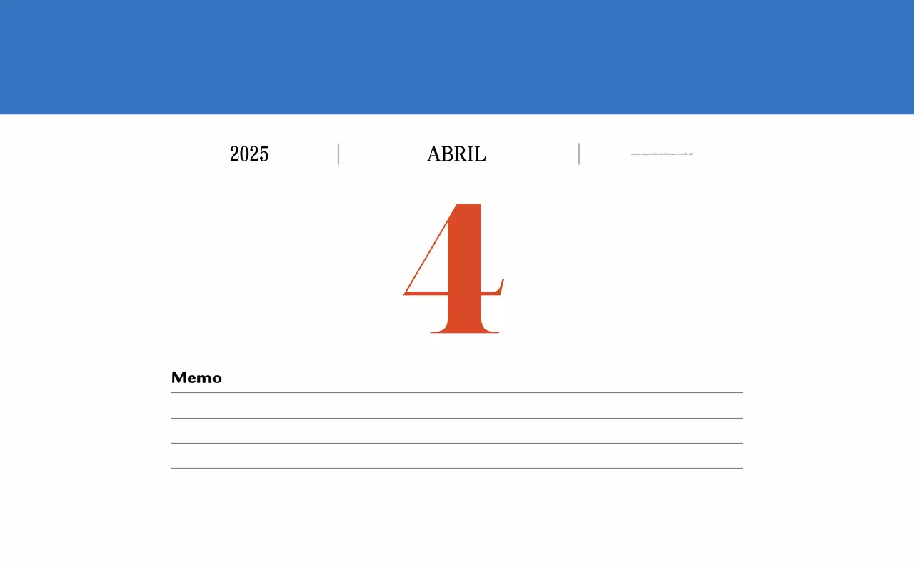 Calendario retro concept memory en rojo