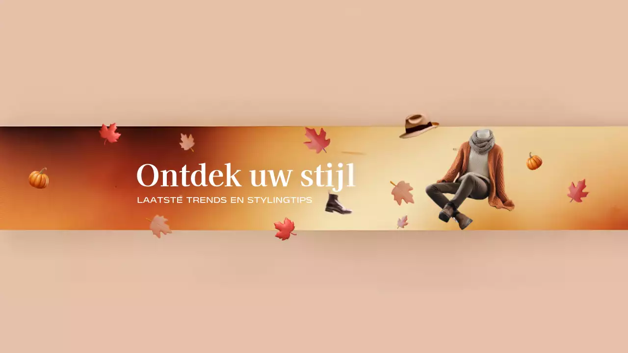 Beige Modern Fashion Guide YouTube Channel Art