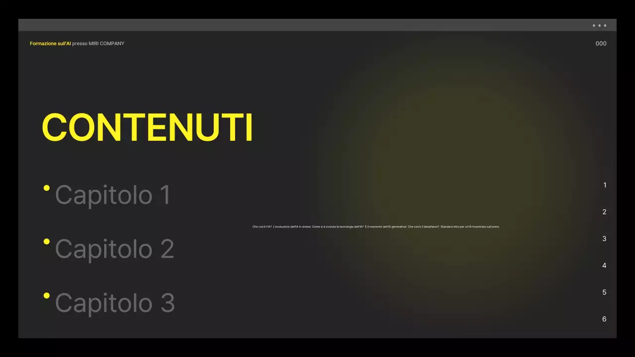 Materiali di formazione per l'alfabetizzazione all'IA gialli e neri, dall'aspetto cibernetico