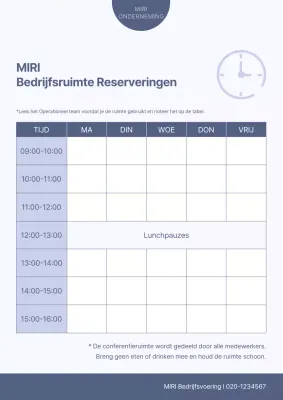 Mauve schoon schema gids