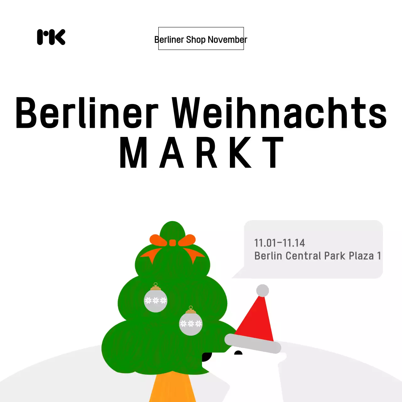 Green Simple Weihnachtsfeier