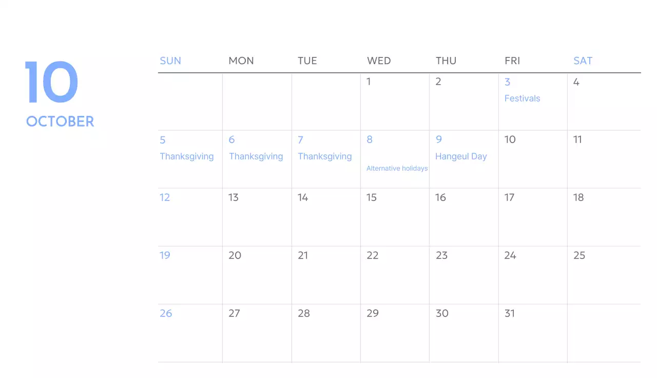 Kalender pelacak sasaran foto dengan percikan warna biru