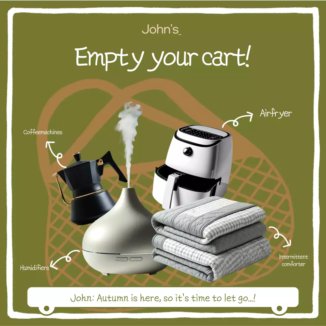 Green Trendy Fall Promotion Instagram Carousel