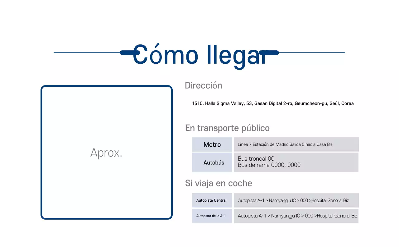 Calendario Promocional Hospital Navy White Simple